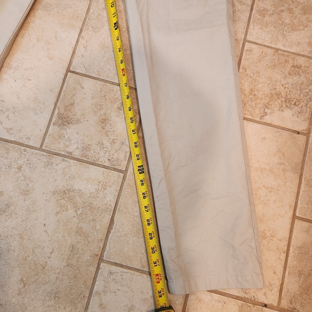 Gap Men New Slim Clean Khaki Chino Pants Tan 34x34 Actual 34x33 Casual - Picture 7 of 10